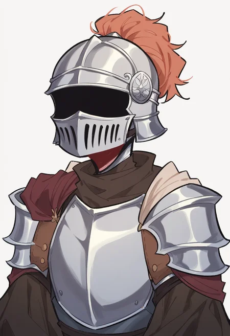 <lora:dijor-v2:1> dijor, score_9, score_8_up, score_7_up, [sketched:0.7], armored medieval knight, solo, helmet with closed visor, plume, shoulder armor