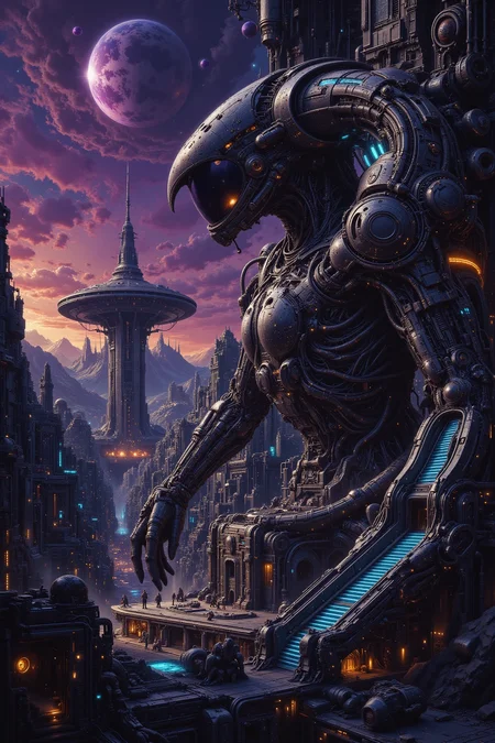 airport,beautiful misterious futuristic sci-fi cyberpunk landscape, day, woman, very intricate, very detailed, sharp, colorful, <lora:Hand v2:0.5> <lora:Anti-Blur:1><lora:Insane Detail Slider:0.25>  <lora:flux.1_lora_flyway_Epic-detail_v2:0.3> <lora:fluxenhancer:0.25><lora:The_Dark_Side_Of_The_Future:0.4><lora:Neurocore Anime Cyberpunk v2.0:0.5> A digital artwork in the style of cknc