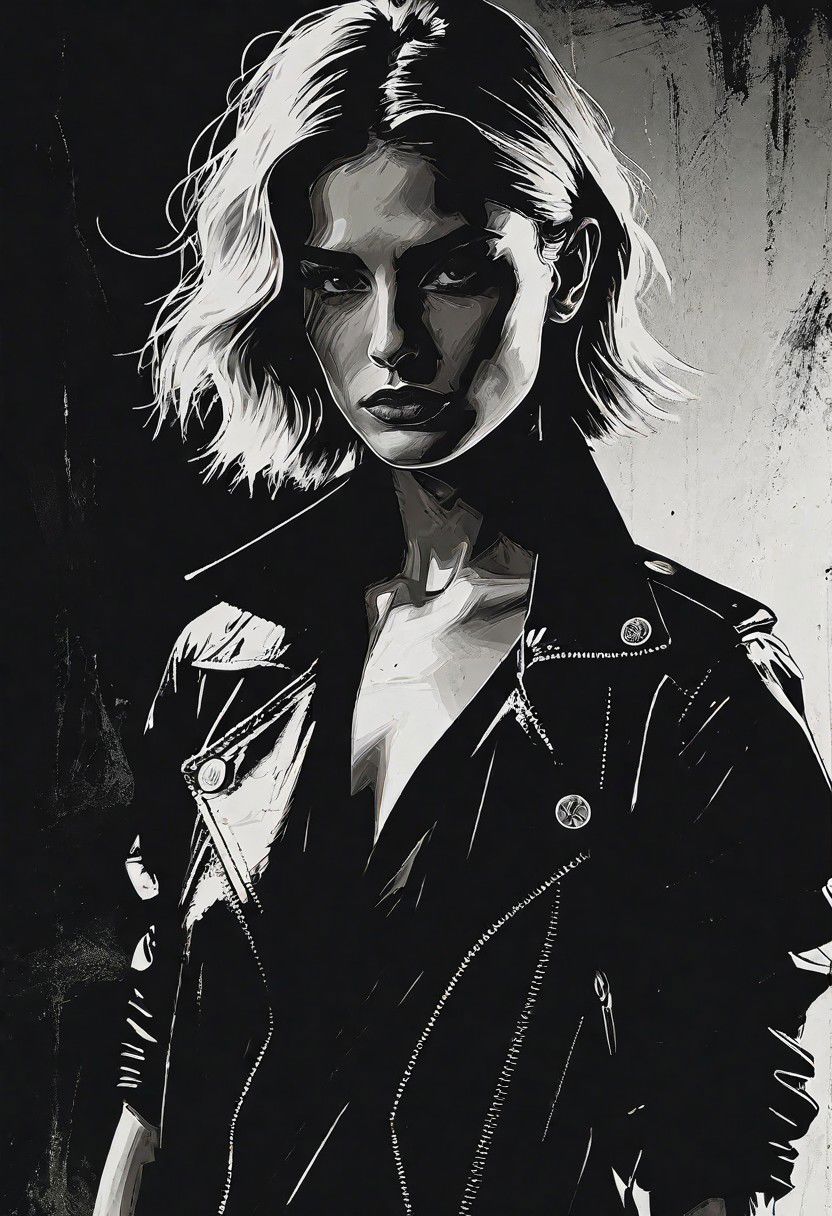 (a cute girl in a dramatic pose, 40 years old, small tits, skinny:1.1), nsfw, (best quality, high quality, photograph, hyperrealism, masterpiece, 8k:1.3), german, burly, short blonde wavy cut, legskin, dark skin, freckles skin, sad, (low-key lighting, dramatic shadows and subtle highlights:1.1), adding mystery and sensuality, trending on trending on artsy, concept art, (shot by helmut newton:1.1), rule of thirds, black and white, modern, shot from side, sedicive pose
