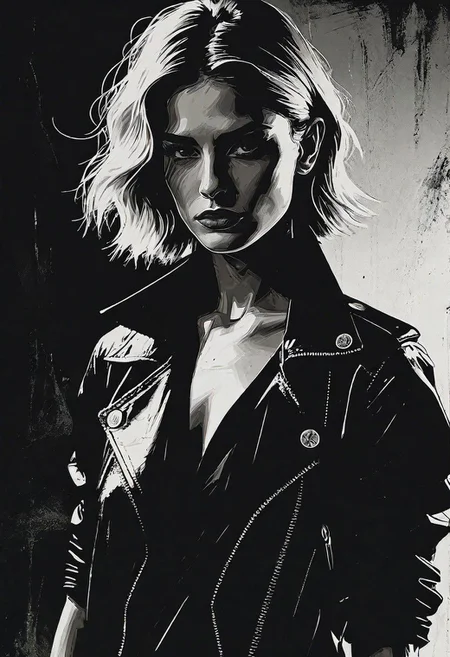 (a cute girl in a dramatic pose, 40 years old, small tits, skinny:1.1), nsfw, (best quality, high quality, photograph, hyperrealism, masterpiece, 8k:1.3), german, burly, short blonde wavy cut, legskin, dark skin, freckles skin, sad, (low-key lighting, dramatic shadows and subtle highlights:1.1), adding mystery and sensuality, trending on trending on artsy, concept art, (shot by helmut newton:1.1), rule of thirds, black and white, modern, shot from side, sedicive pose