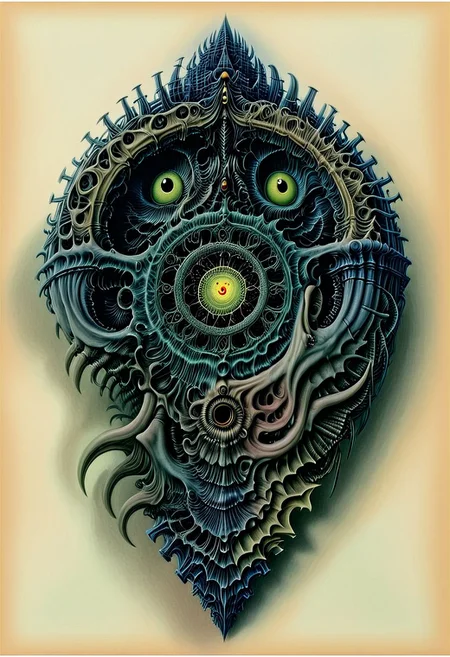 score_9, score_8_up, score_7_upThe Houses on the bridge of skulls and bones castle and bat wings.on the dial of the tower clock 9:11.