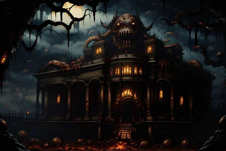 Photography, photorealistic, insanely real life detailed, 8k, highest resolution possible, sharp focus, taken with professional DSLR and lenses, cinematic, taken best skilled cinematographer,
monster, horror \(haunted house\), Darkness,
Inside a haunted house, indoors,night,dark, creepy, scary,terrifying, haunted,
horror movie atmosphere, cinematic dark night time lighting and dramatic shadows,
Cinematically<lora:Reel_WHorror_1_2_9_ReWo_n:1> realistic horror scene of an indoors,
humanoid, eyes,extra eyes,tentacles,horn,flesh,
veins, multiple limbs, blood pool, teeth, rim lighting, pov, (8K, RAW photo, best quality:1.2, masterpiece:1.2), (realistic, photo-realistic:1.2), ultra-detailed,