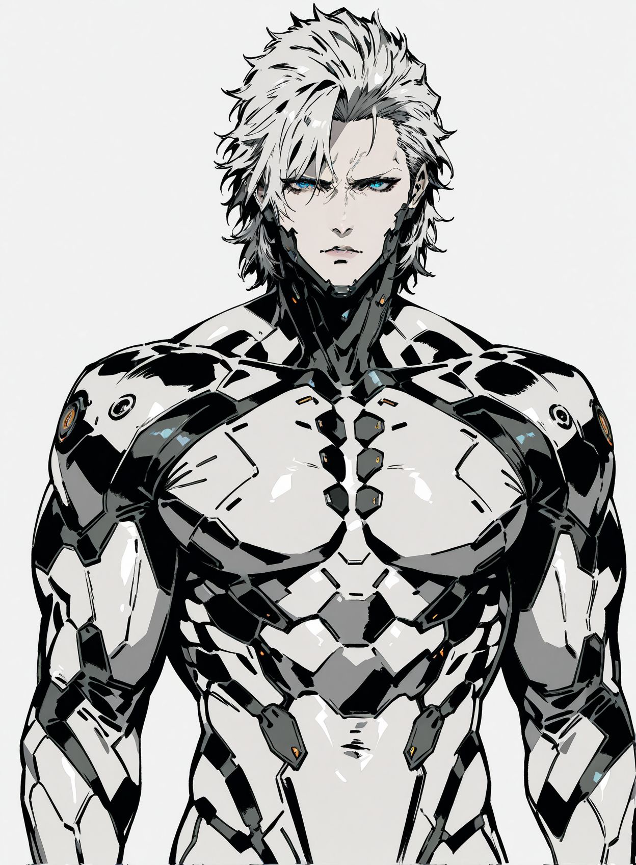 masterpiece,best quality,amazing quality,very aesthetic,absurdres,newest, huge filesize,
<lora:spo_sdxl_10ep_4k-data_lora_webui:0.5>,
<lora:add-detail-xl:1>
1boy, short hair, muscular male, 
raiden \(metal gear\), 
simple pencil sketch, spot color, <lora:Yoji:0.8> yoji_shinkawa,