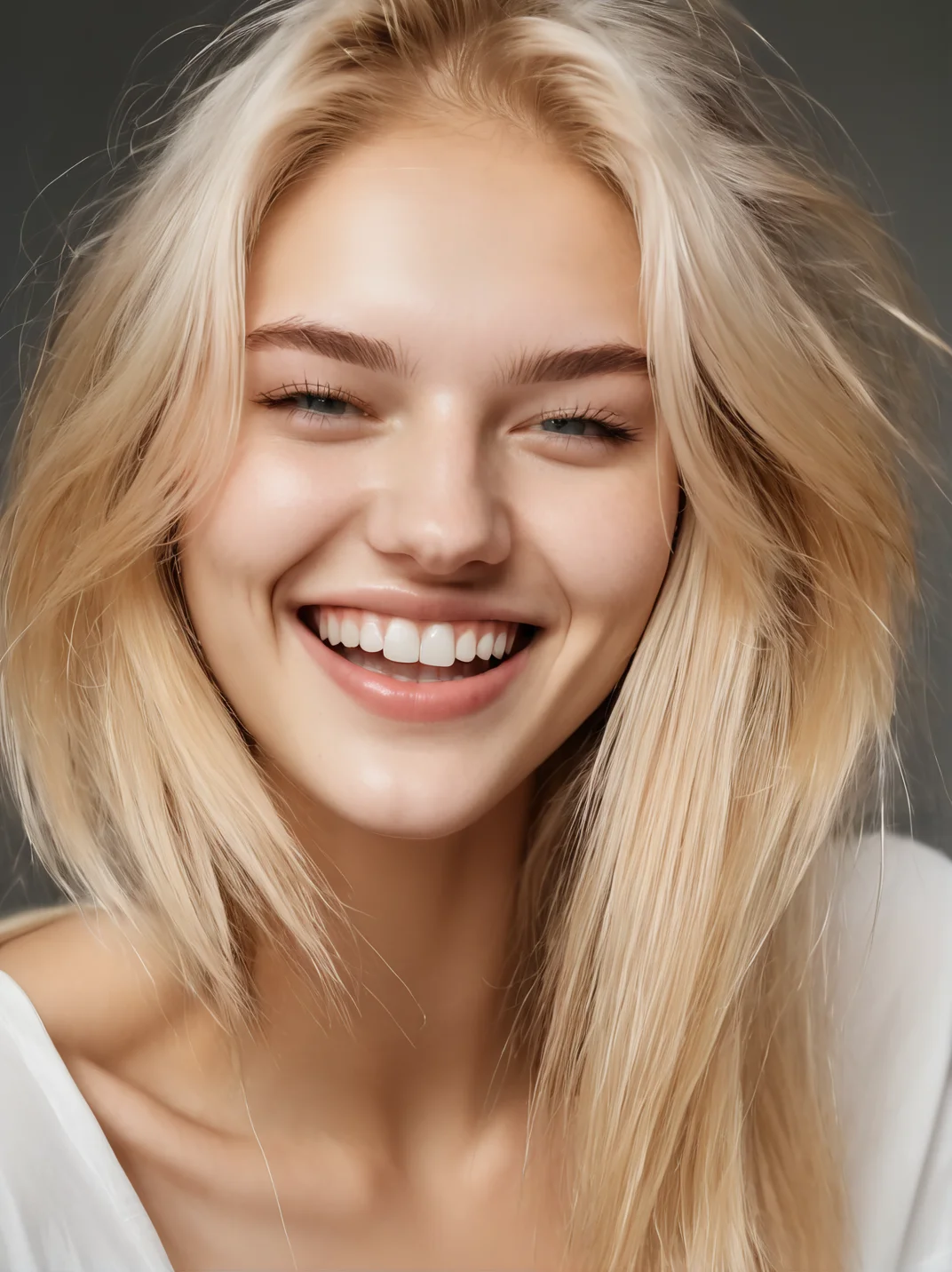 1girl, 20yo, portrait,  blond, laugh,
<lora:neysasynth-sdxl-lora-v1:1>