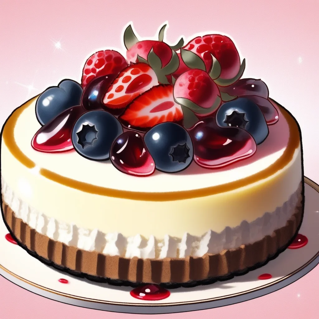 Cheesecake with berries