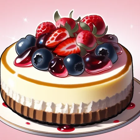 Cheesecake with berries