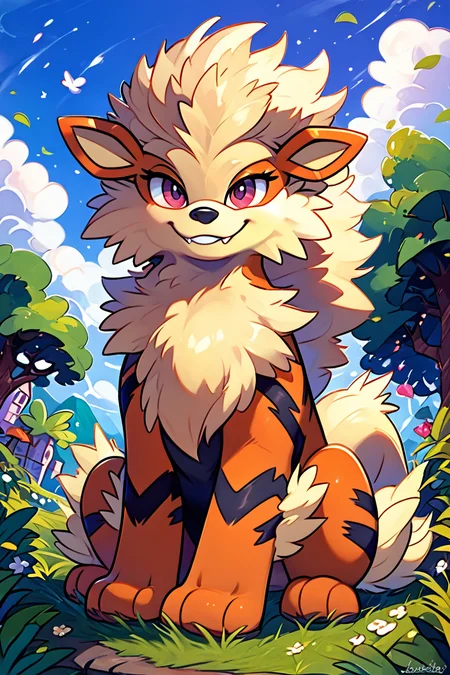 score_9, score_8_up, score_8, ,,, , ,,, zzArcanine, no humans, pokemon (creature), <lora:Arcanine_Pokemon_PDXL:0.8>, ,,,, BREAK, smile, looking at viewer, cowboy shot, ,,, embedding:zPDXL, Expressiveh, ,,, <lora:CuteToonPDXL:0.8>, <lora:SDXLFaeTastic2400:0.5>, <lora:Expressive_H-000001:0.4>,