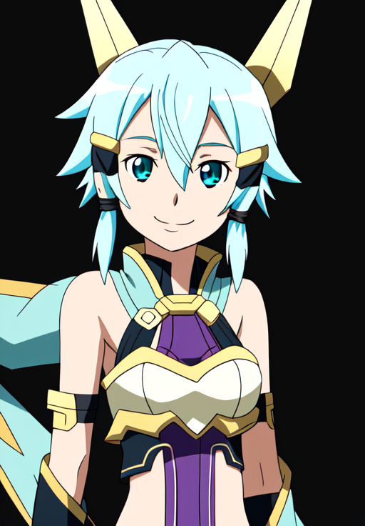 <lora:swordartonline_pack-000003:0.6>,ALZ-Sinon,solo,smile