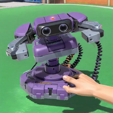 <lora:ROBXL:0.9> robxl, holding gamecube controller, (anime, masterpiece, intricate:1.3), (best quality, hires textures, high detail:1.2), (4k),(incredibly detailed:1.4),UHD, 8K, ultra detailed