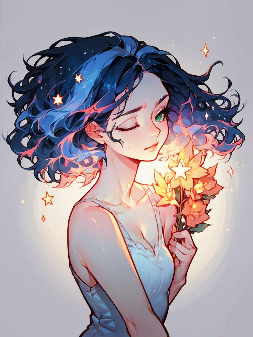 score_9, score_8_up, score_7_up, score_6_up, score_5_up, score_4_up, <lora:g4l4xyXLP:0.9> g4l4xy, galaxy, 1girl, stars, milky way