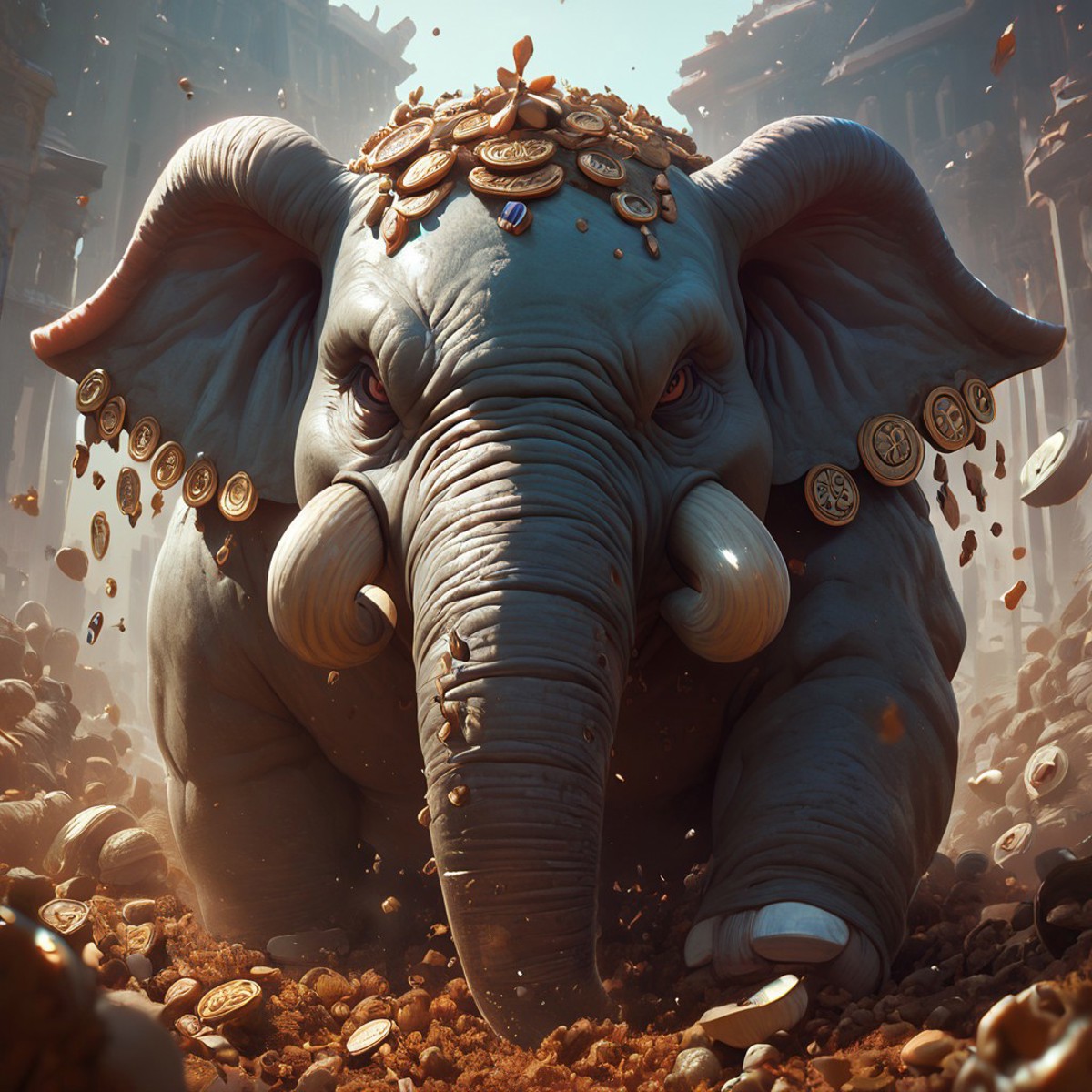 score_9, score_8_up, score_7_up,  baklava shaped elephant, Dilber_dudagi, walnut,
