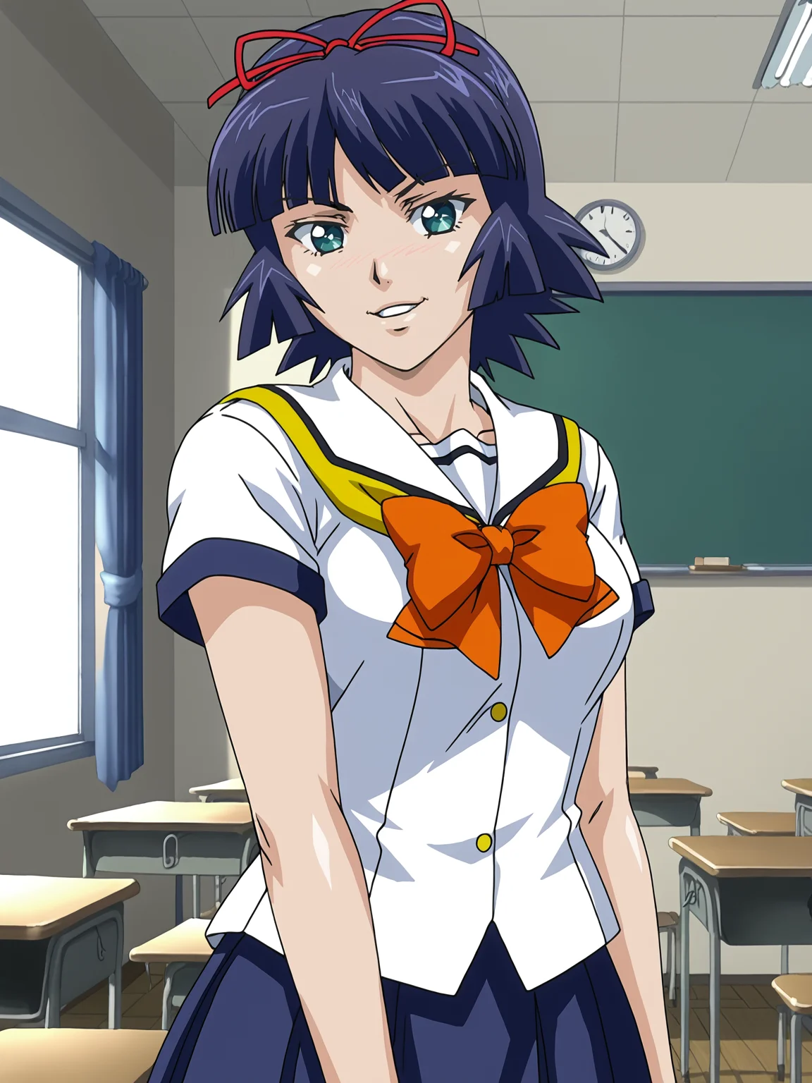 source_anime, score_9, <lora:kitamilast:0.75> hskitami, classroom