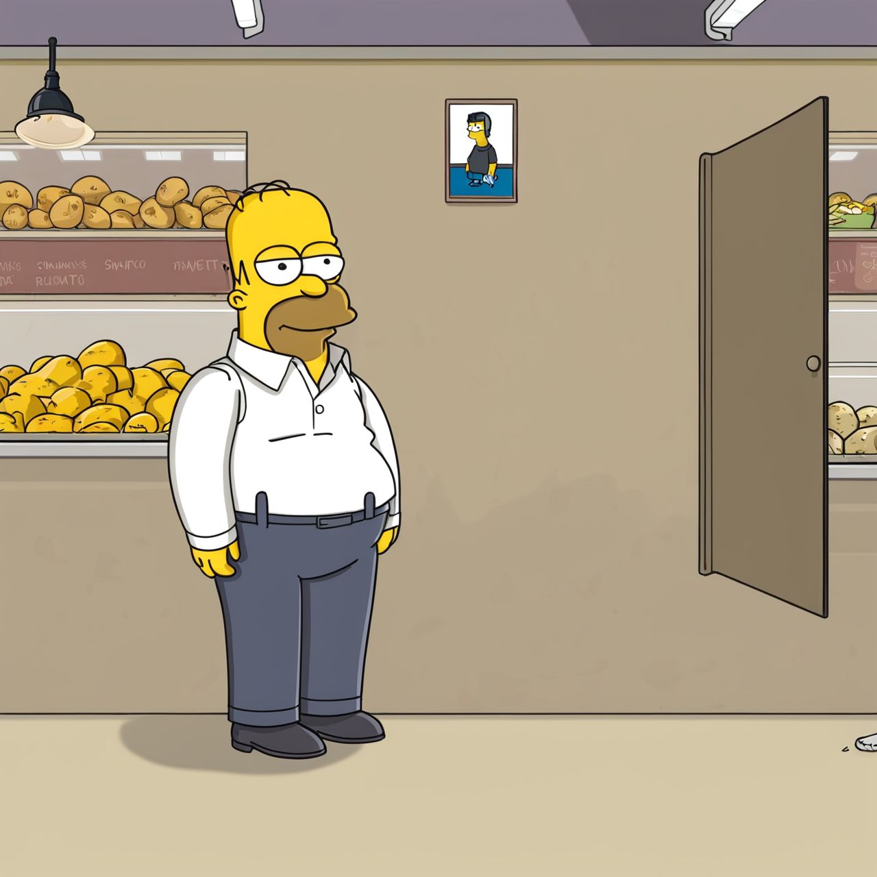 A socially awkward potato Simpstyle <lora:SDXL-Simpstyle-Lora-v2-r16:0.8>
