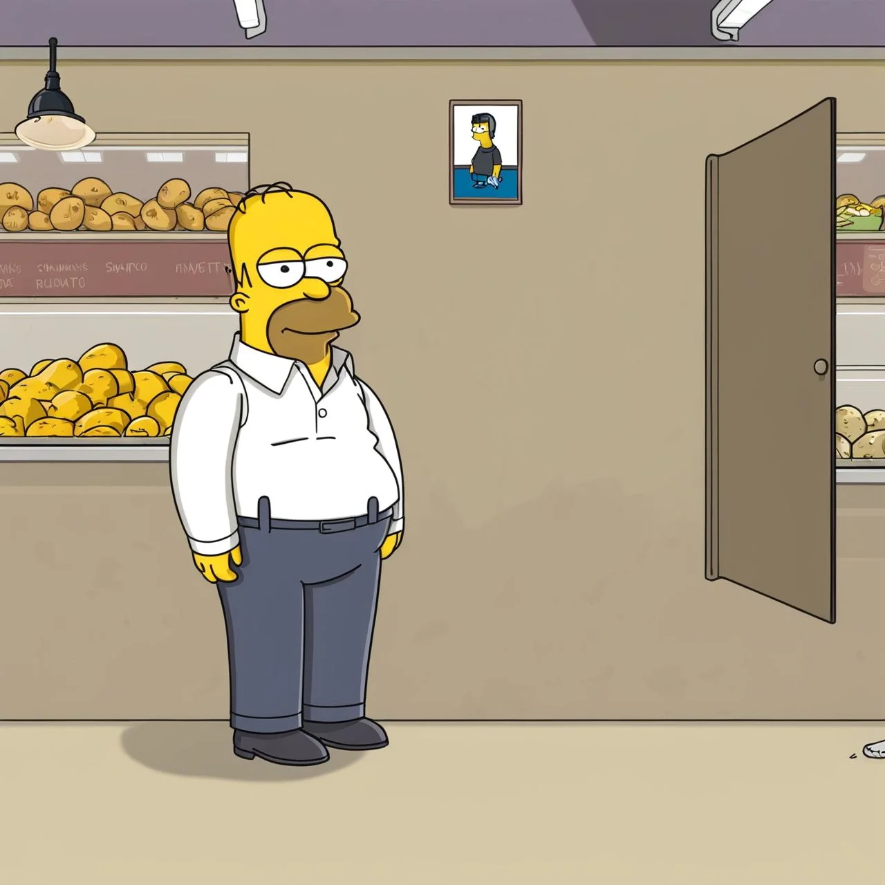 A socially awkward potato Simpstyle <lora:SDXL-Simpstyle-Lora-v2-r16:0.8>