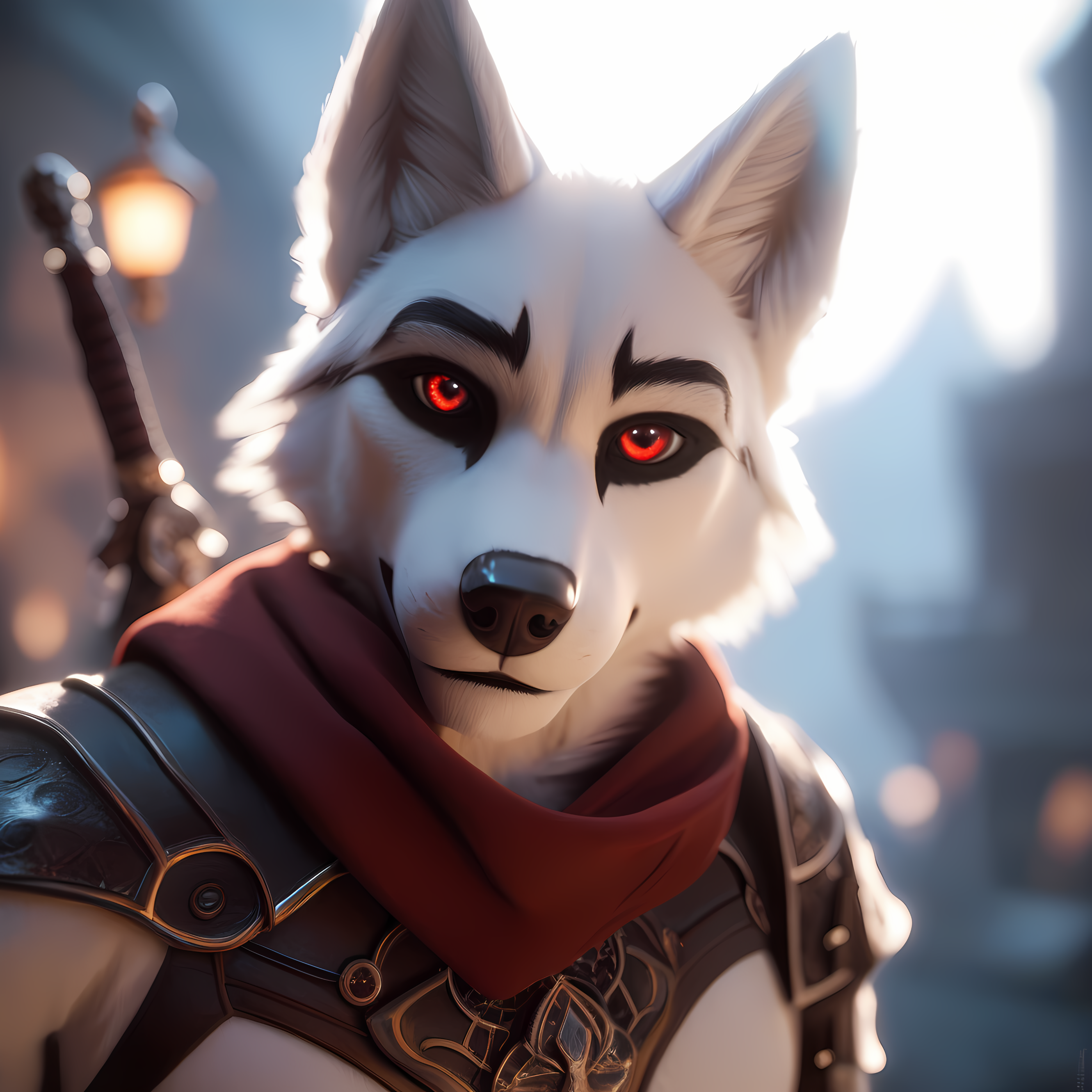 score_9,score_8_up,score_7_up,
white wolf,
red eyes,
male,
looking at the viewer,
style assassin's creed
medieval background in the 14th century,
weapons,
muscular,
blurred background,
3D,
Unreal Engine 9,
ultra realistic graphics of PS5,
Photorealistic, hyperrealistic,