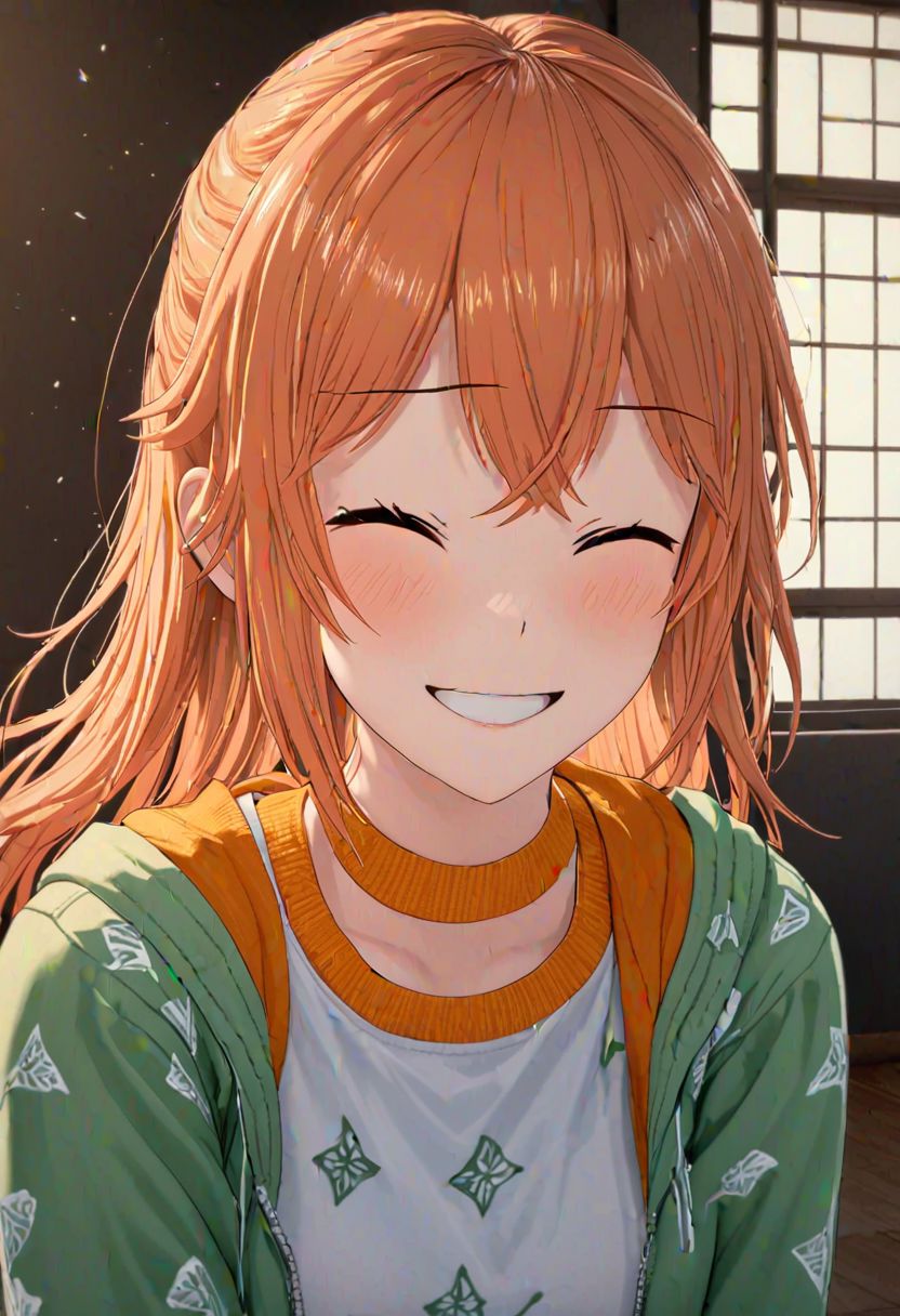high quality, high detail, 1girl, beautiful girl, joy, happy, laugh, realistic lighting, very detailed drawing, full body, open eyes, pupils showing