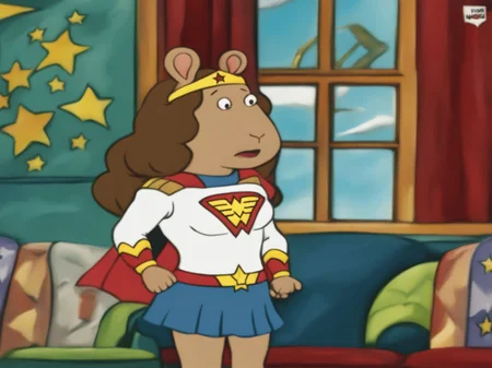 Heroic wonderwoman ArthurShow <lora:SDXL-ArthurShow-Lora:1>, Very detailed, clean, high quality, sharp image