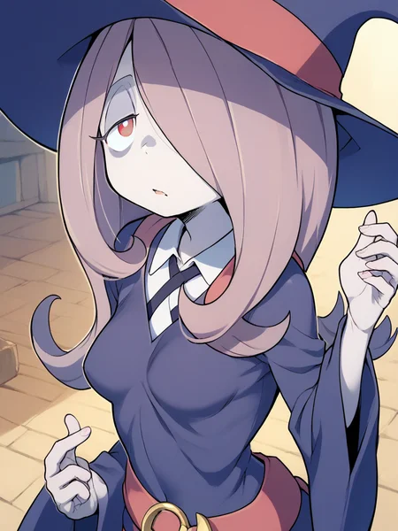 <lora:Sucy:1>,sucy manbavaran, little witch academia, small breasts, red eyes,, score_9, score_8_up, score_7_up, score_6_up, score_5_up, score_4_up, BREAK, <lora:Doujinshi_Booba_PDXL_V3:1>,doujinshi, large breasts,