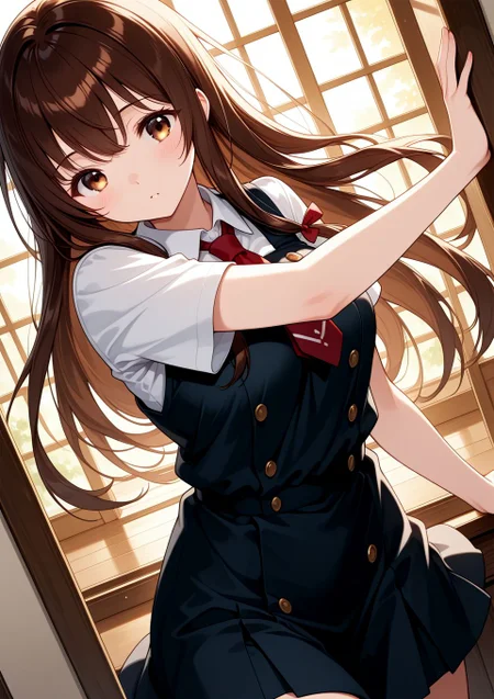 <lora:4863790872_ilxl:0.8>, 1girl,, 4863790872_ilxl, hp_mashiro, brown hair, brown eyes, long hair,, BREAK
masterpiece, best quality, amazing quality, very aesthetic, absurdres, newest,
<lora:Eyes_High_Definition:0.6>, eyesHD, high gradient eyes, detailed eyes, high definition eyes,
<lora:LECO_Particles:1>,
BREAK, <lora:brightness_slider:-0.5>,, general, dutch angle, oblique view, dynamic pose,