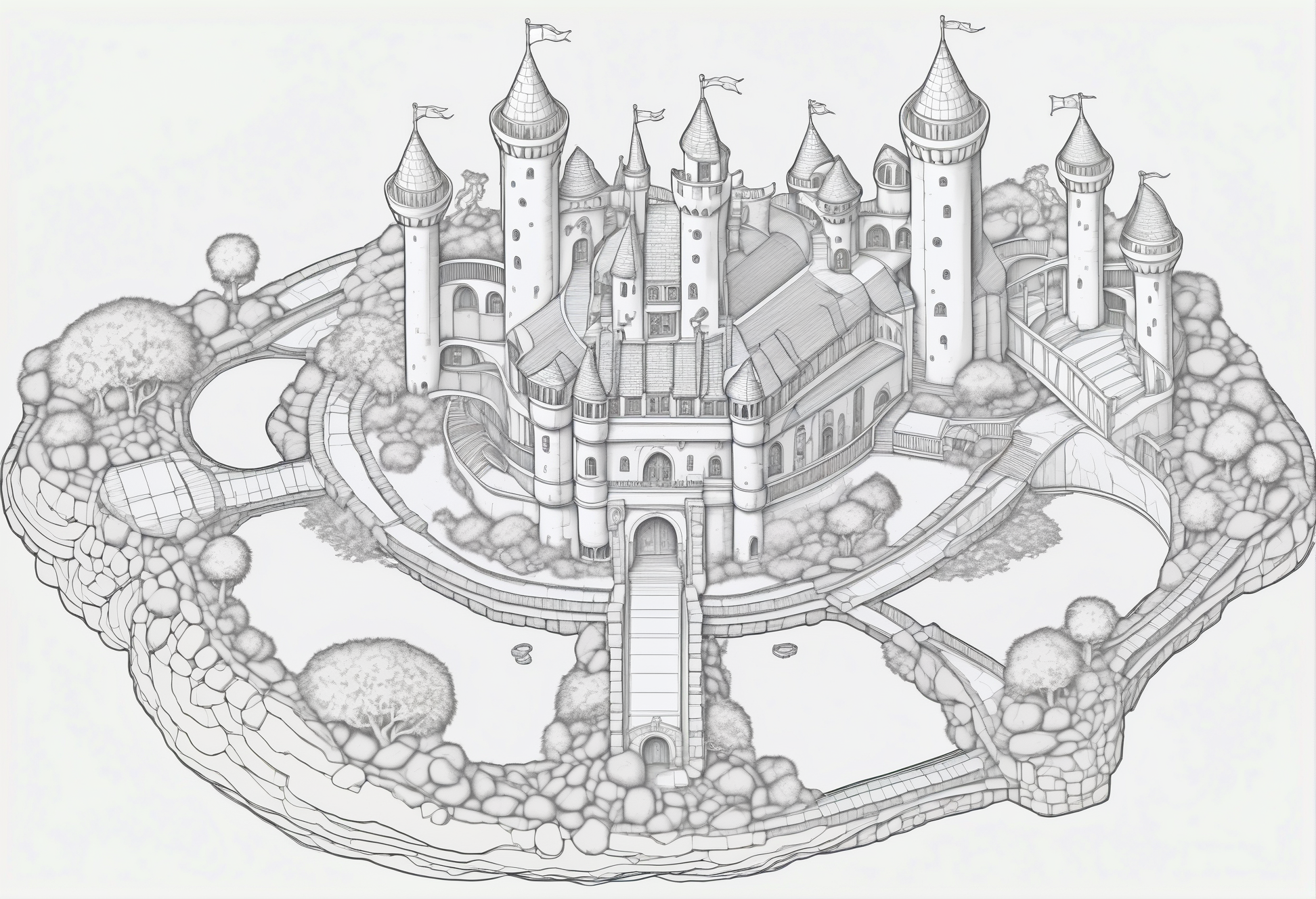 floorplan of a fantasy island castle, asymmetrical, high resolution<lora:floorplans-prod-e-000012:1>