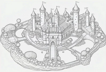 floorplan of a fantasy island castle, asymmetrical, high resolution<lora:floorplans-prod-e-000012:1>