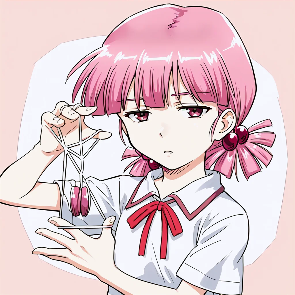<lora:SPSB_pony_v01:0.95> spsb, hand up, upper body,
<lora:KirisakiMai_pony_v01:0.6> kirisaki mai, pink hair, low twintails, hair bobbles, parted lips, expressionless, collared shirt, short sleeves, neck ribbon, looking at viewer,