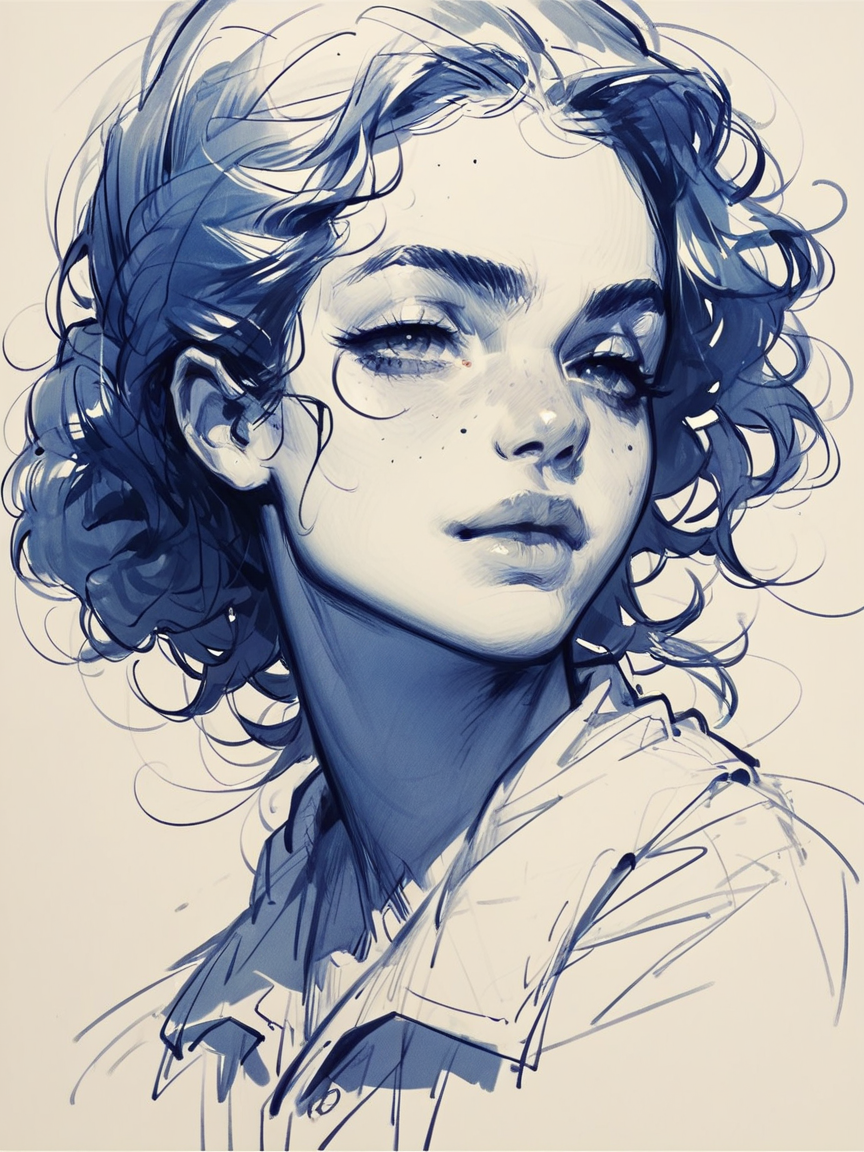 score_9, score_8_up, score_7_up, score_6_up, score_5_up, score_4_up,   <lora:1nksk3tchXLP2:0.8> 1nksk3tch, 1girl, sketch,