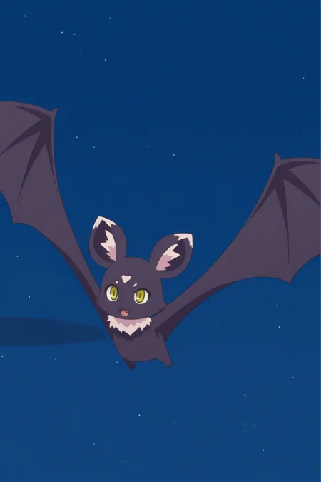 fii, bat, anime coloring <lora:Astarotte_no_Omocha_-_illustrious:0.8>