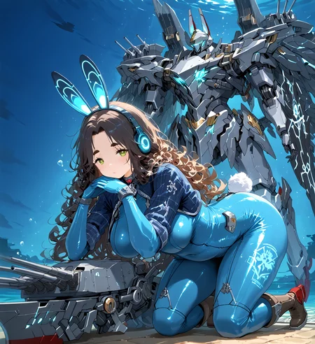 IllusP0s, PonyScores7, source_anime, ah1, IllustriousQual, interesting, exciting, spectacular, wonderful, <lora:natsumi_style:0.5>, <lora:by_usakun-pony:0.4>, by usakun, <lora:Akina_Bbw_Style_-_PonyXL:0.2>, AkinBw,
BREAK (Underwater Shot),
BREAK 1girl, mature female, (round face:1.2), (thick eyebrows), (curvy), round-chin, caucasian, (plump face), <lora:Round_face:0.2>, <lora:ETO_OC_Illustrius:0.5>, eto_oc, skindentation, (plump), thick thighs, wide hips, busty, voluptuous, lips, <lora:venus body PonyXL:0.3>, <lora:shinyskin2:0.2>, glistening skin,
BREAK (curly hair), long hair, (black hair:1.4), (parted hair), messy hair, kinky curls, <lora:hairdetailpxl:0.2>, hairdetailpxl,
BREAK (half green and brown eyes), (colorful eyes), (multicolored eyes), (downturned eyes:1.4), <lora:expressive eyes:0.2>, expressive eyes, <lora:eyedetailpxl:0.2>, eyedetailpxl, <lora:Eyes_High_Definition:0.2>, EyesHD,
BREAK ((Shy, Downcast eyes hesitant expression indicating humility or self-consciousness)), <lora:Expressive_H:0.2>, Expressiveh, <lora:Emotional_Anime_Expressions_PonyXL_Concept:0.2>, emotional, <lora:Best_Facial_Expression_LoRA_PONY:0.2>, looking at viewer, <lora:Detailed expressive EXEV style -XL Pony V1.0:0.2>, FaceDetail,
BREAK ((Kneeling down with hands resting on thighs)),
BREAK (<lora:AL_Style_Normal_Ship:0.6>, (((ALstyl3, azur lane, retrofit,retrofit (azur lane), pale to dark rigging, mecha, wings, glowing neon circuits, metallic structure, turret, gacha style, huge cannon, neon headphones, rabbit ears, mechanic tail, boots, light armor, dark slate blue flannel bodysuit, glowing bodysuit, skin tight)))),
BREAK (((a cozy home, featuring a clogged drain, essential tools, comfortable atmosphere, and diligent repair work))),
BREAK <lora:xl_more_art-full_v1:0.2>, <lora:aesthetic_anime_v1s:0.2>, <lora:EpicF4nta5yXL:0.2>, <lora:detailxl:0.2>, detailxl, <lora:Fant5yP0ny:0.2>, best quality, amazing quality, best aesthetic, absurdres, illustration, Volumetric_Lighting, ultra-detailed, very aesthetic, intricate details, 8k, masterpiece, best_quality
BREAK Stable_Yogis_PDXL_Positives, AS-Adult, <lora:Complicated fantasy portrait - XL Pony V2.0:0.2>, bad-hands-5, <lora:HDA_Detailer:0.3>,