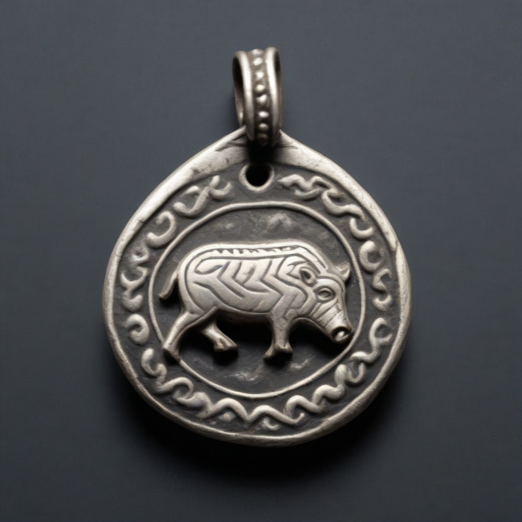 viking boar amulet <lora:XL_British_Museum_Amulets-000009:1>