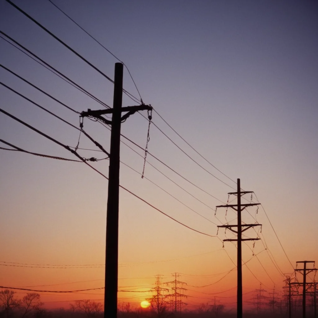 cinematic film still of <lora:Sharp detailed high quality image style v1:1>
Sharp detailed high quality image of a sunset behind power lines with a foggy sky, detailed background, 12K, high megapixel, realistic, realism, different, raw image, sharp style, outdoors, sky, tree, no humans, scenery, sunset, power lines, utility pole
, shallow depth of field, vignette, highly detailed, high budget, bokeh, cinemascope, moody, epic, gorgeous, film grain, grainy