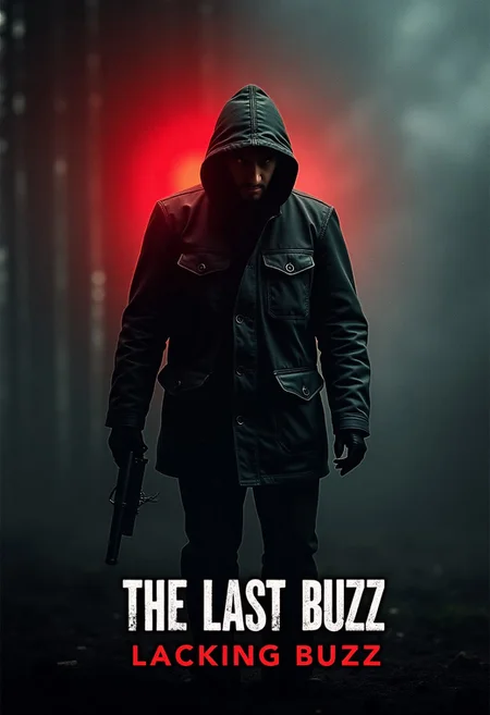 Realistic Dark Action movie poster with the title "The Last Buzz: Lacking Buzz", masterpiece, high quality, absurdres, realistic, cinematic, epic,