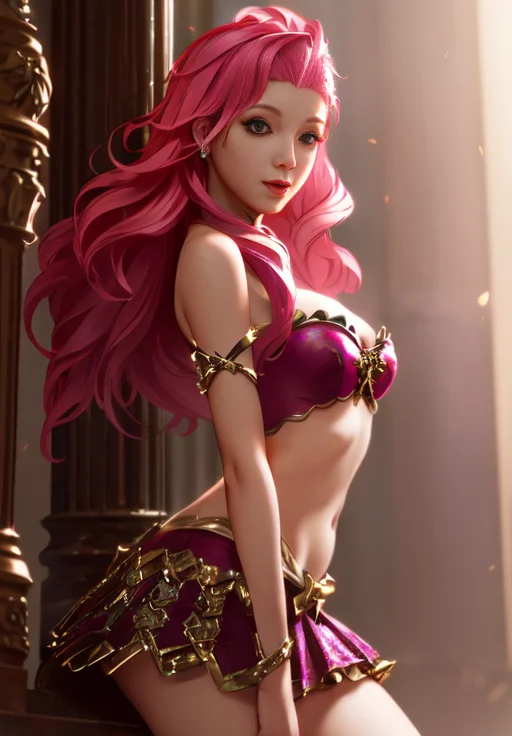 <lora:seraphine:0.8>, seraphine, (acclaimed, alluring, captivating, exciting, gorgeous, striking:1.3), (trending on CGSociety, trending on pixiv, contest winner:1.3)