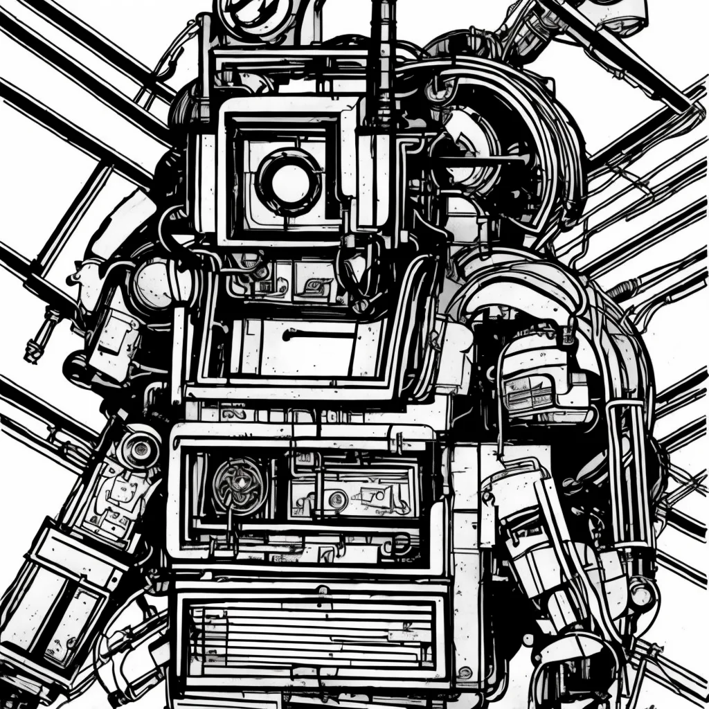 black and white, photorealistic intricately detailed comic book art by award winning line artist, of a steampunk scientist stepping stepping through a magical portal, black and white ink, epic cinematography