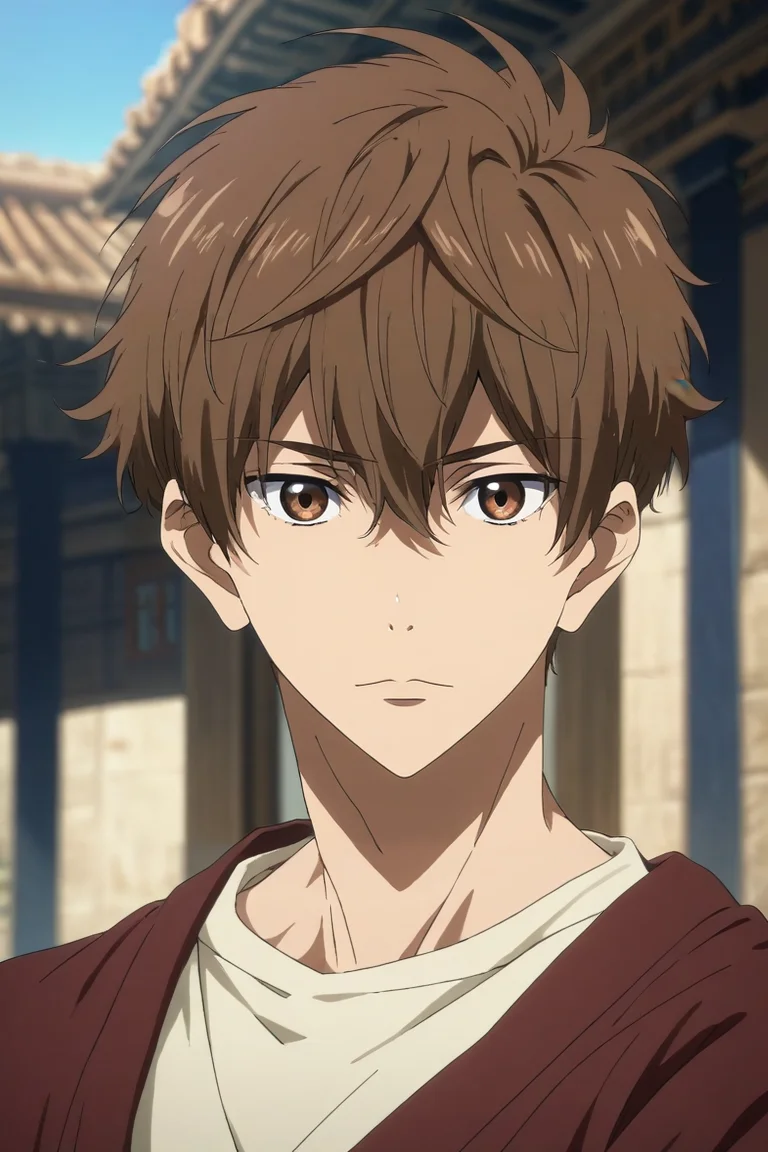 score_9, score_8_up, score_7_up, source_anime, rating_safe, , semi-realistic, looking at viewer, , depth of field, 1boy, solo, male focus, <lora:natsuya_kirishima_pony:0.8>, natsuya_kirishima, brown hair, brown eyes, short hair, hair between eyes, bangs, ,, ancient greece, , <lora:sdxl_lightning_8step_lora:1>