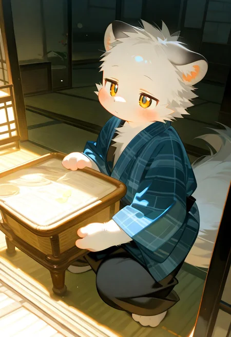 (zuppu11), xi410_type1, xi410_type2, xi410_type3, 748cm, alens, nyalia, kyomu, youlichu, 1boy, solo, furry, cute, kemono, masterpiece, best quality, very awa, very aesthetic, absurdres, general