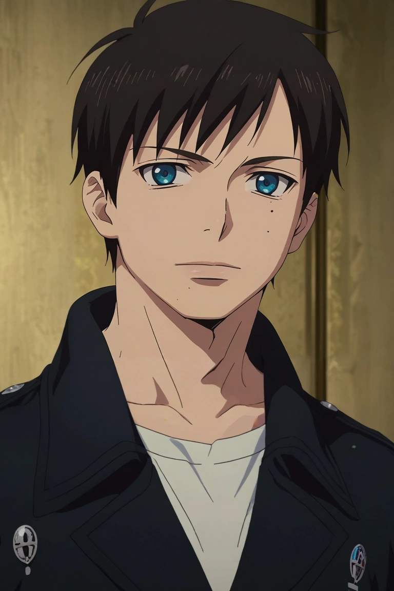 score_9, score_8_up, score_7_up, source_anime, rating_safe, intricate details, anime screencap, anime coloring, , looking at viewer, , 1boy, solo, male focus, <lora:yukio_okumura_pony:1>, yukio_okumura, black hair, blue eyes, mole, mole under eye, , , , <lora:sdxl_lightning_8step_lora:1>