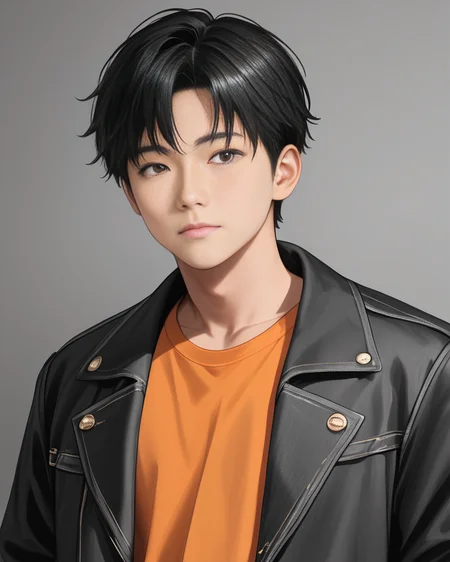 score_9, score_8_up, score_7_up, Korean, <lora:Expressive_H:1>, (focus male, solo:1.1), masterpiece, best quality, cowboy shot,
((handsome young cute man:1.2, light skin)), tae_dong, black and white jacket, orange shirt, jeans, lose shirt, looking at viewer, dynamic action, expressive cute face, cute pose, male focus, 1boy, solo, cowboy shot, from side, depth of field, masterpiece, best quality, amazing quality, very aesthetic, absurdres, newest, very awa, shadow, dynamic angle, tae_dong,
tae_dong, <lora:taedong-000018:1>,