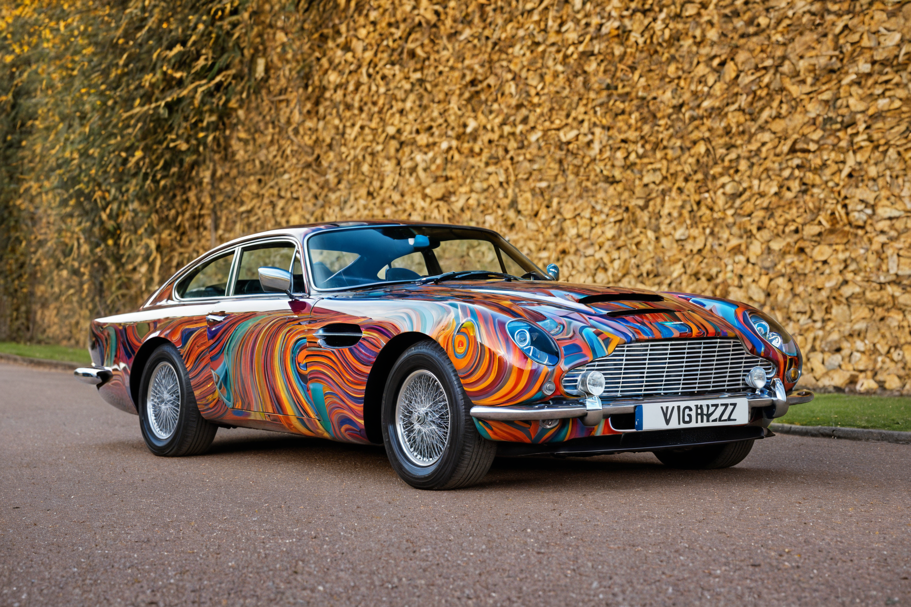 Psychedelic style <lora:AB ILL Vehicle:1>,Andrew Bell,classic car,aston martin,<lora:CHV-Zoom-000005:1>,Cornelisz Hendriksz Vroom,cinematic, . Vibrant colors, swirling patterns, abstract forms, surreal, trippy<lora:stvmccrr:1><lora:stvmccrr:1><lora:stvmccrr:1><lora:stvmccrr:1>