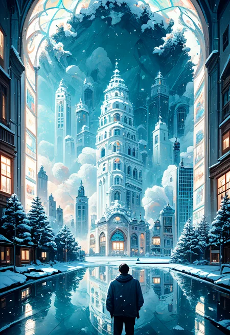 score_9, score_8_up, score_7_up, 1girl, 1boy, duo, angry, portrait, apartment complex exterior, lighting building, cityscape, falling snow, extremely detailed, 8k, best quality, amazing quality, best aesthetic, absurdres, crack, reflection, painting (\(medium\), mjv3:1.5), <lora:mjv3_pony-3:1>
