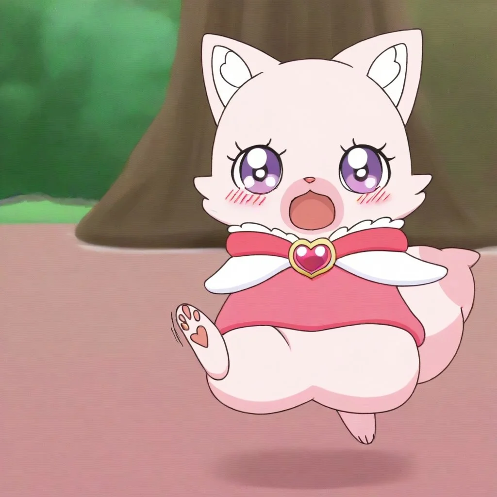 full-length digital artwork of a woman morphing into a Kome Kome, vaginal, furry, transformation, Nagomi Yui, brown hair, long hair, two side up, hair between eyes, purple eyes, pink hair ribbon, pink dress, pink sweater vest, white frill, source_anime, Kome_kome, solo, looking at viewer, smile, open mouth, park, full body, heart, no humans, cat, brooch, animal focus, pink fur, heart brooch, (looking pleasured, transformation sequence, her body convulses, futa, futa transformation, before and after, vaginal, source_anime, 4rc4n3, 1girl, looking at own breasts, surprised, blush,