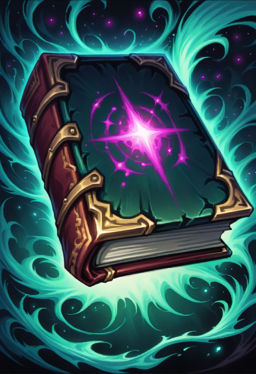 ((masterpiece, best quality)), high resolution, highly detailed, 32k picture,
zzmagicbook, 
evil book, glowing, floating, no humans,