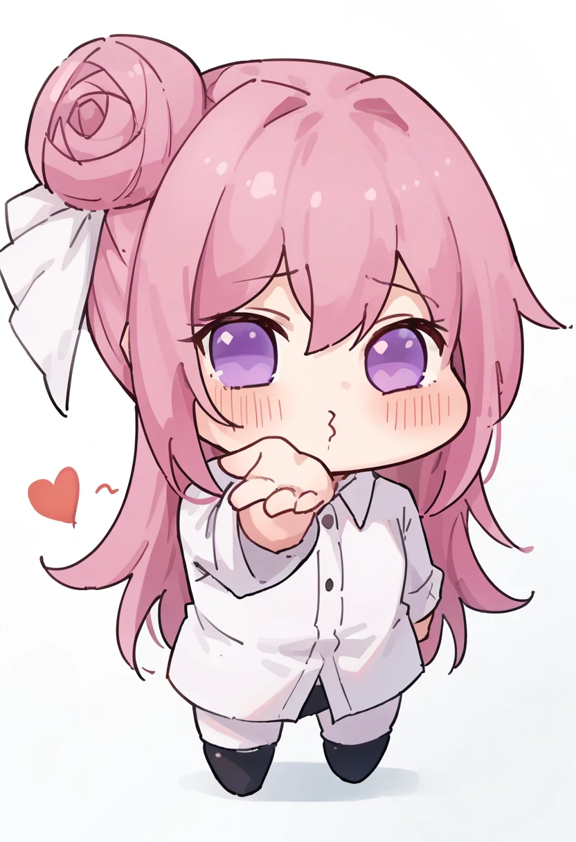 score_9, score_8_up, score_7_up, source_explicit, source_anime,
BREAK
<lora:Doro_X_PDXL_V1:0.6>, doro, creature, :3, chibi, pink hair, purple eyes, hair bun, hair bow, no humans, white skin, four legs, solid circle eyes, no pupils,
<lora:FrierenBlowingKissMeme_XLPD:1.0>, IncrsBlowingKiss, heart, blowing kiss,
white background,
BREAK
depth of field, lights, illumination,
<lora:GoddessofNikkie_PonyXL:0.6>, Nikkedusk_Style,