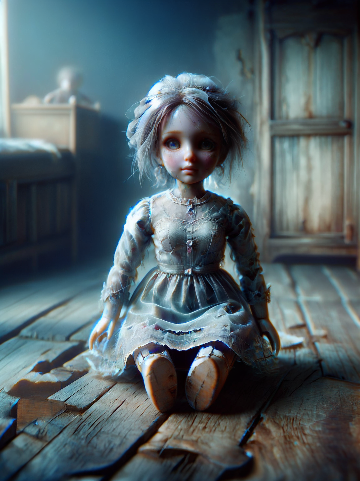 ais-ghostly, an ais-olde doll, on the wooden floor of an ais-olde house <lora:Olde_Style_SDXL:1> <lora:Ghostly_Style_SDXL:1>
