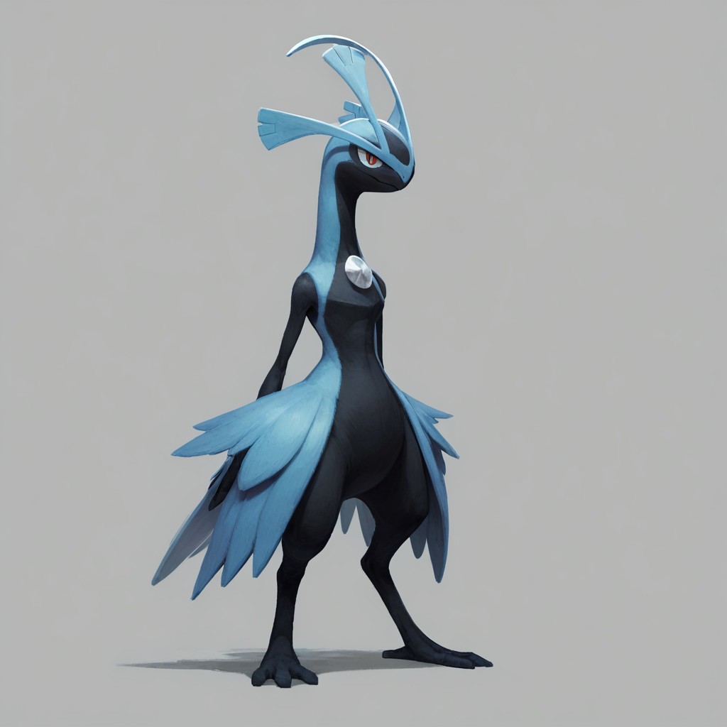 score_9, score_8_up, score_7_up,
p0k3m0n, pokemon, pokemon (creature), no humans, transparent background, simple background, full body, solo, standing,
(lizard:0.5), (feathers:0.5), (halo:0.5), (crown:0.5), (raptor:0.5), (tail:0.5),
simple background, grey background,