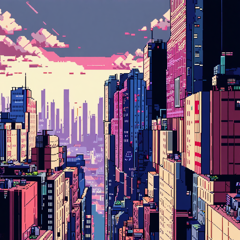 <lora:ascii-v0.8:1>ascii artwork, scenery, city, skyscraper, best quality, detailed