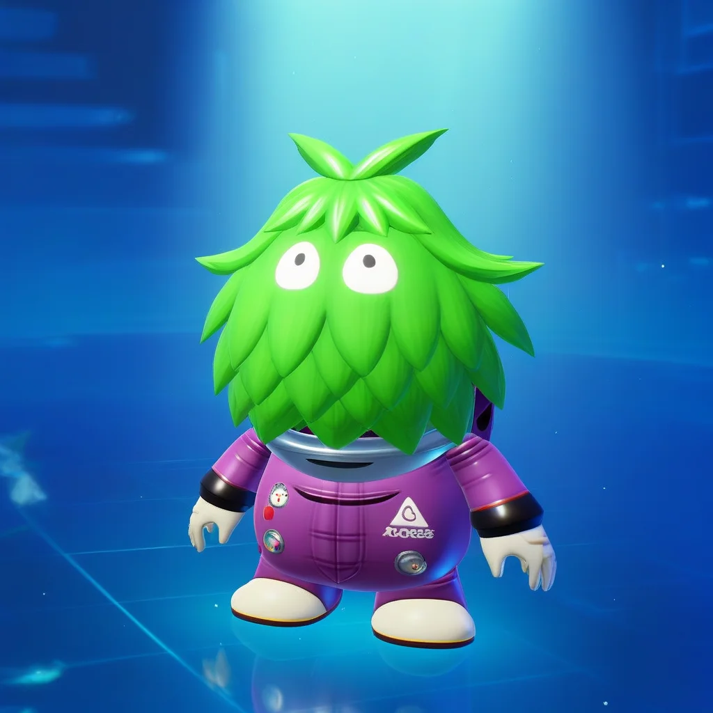 p1km1ncrew, = =, flower, leafling, 1boy, black eyes, full body, space, tiles