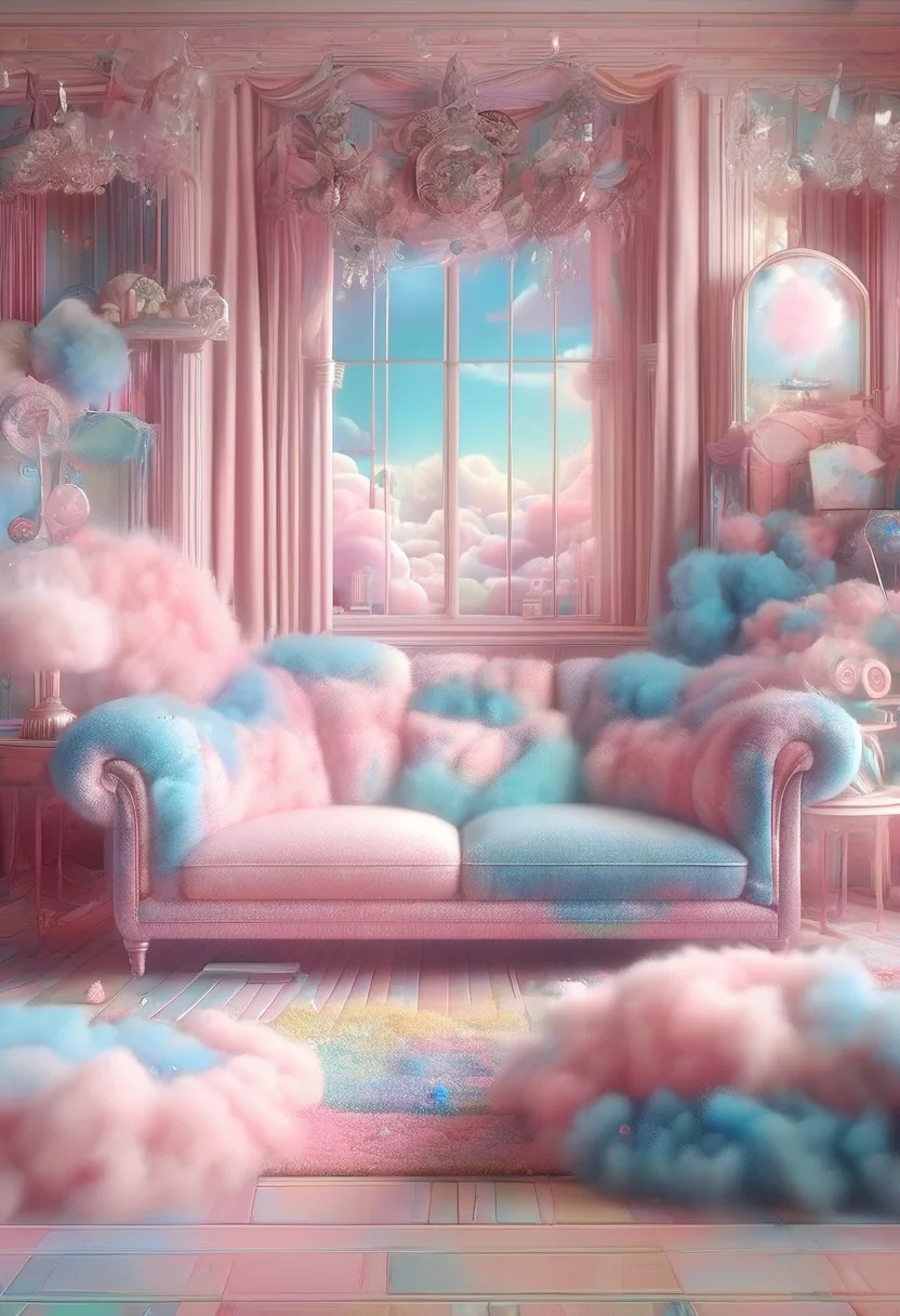 (anime), pink snake, cottoncandy, no human, (masterpiece), score_9