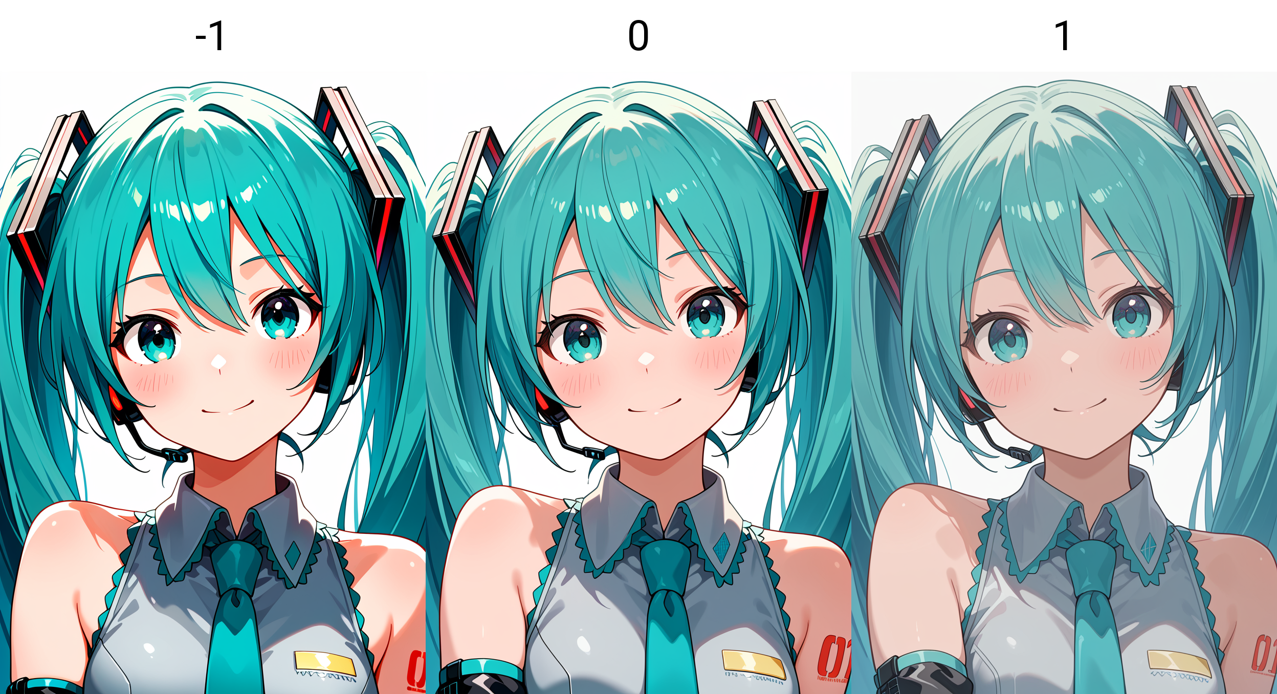 masterpiece, best quality, absurdres, safe
1girl, hatsune miku, looking at viewer, smile, simple background, portrait
<lora:il_contrast_slider_d1:-1>