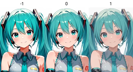 masterpiece, best quality, absurdres, safe
1girl, hatsune miku, looking at viewer, smile, simple background, portrait
<lora:il_contrast_slider_d1:-1>